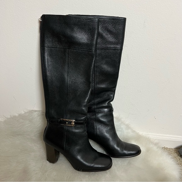 Tory Burch Jenna Heel Ankle Buckle Riding Boots - Picture 5 of 14